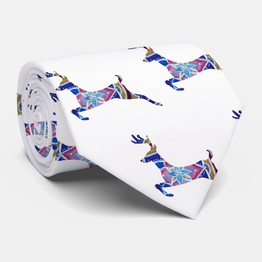 Schöne Hirsche mandala Kunst, Dichtung und Musik K Krawatte (Gerollt)