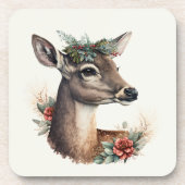 Schöne Hirschwintertage/Weihnachten Untersetzer (Vorderseite)