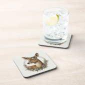 Schöne Hirschwintertage/Weihnachten Untersetzer (Rechte Seite)