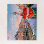 Schöne historische Stadt Kopenhagen, Dänemark Puzzle (Vertikal)