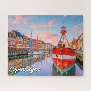 Schöne historische Stadt Kopenhagen, Dänemark Puzzle