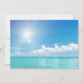 Schöne Hochzeit am Strand | Foto hochladen Einladung (Rückseite)