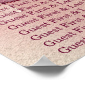 Schöne Hochzeit am Strand Poster (Ecke)