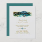 Schöne Hochzeit auf dem See (Vorne/Hinten)