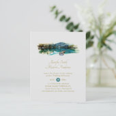 Schöne Hochzeit auf dem See (Stehend Vorderseite)