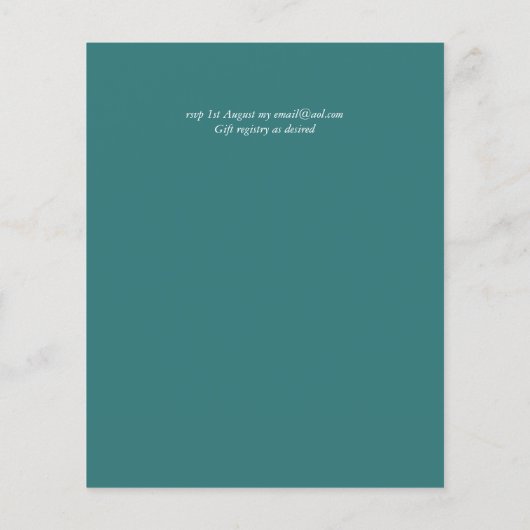 Schöne Hochzeit auf dem See (Rückseite)