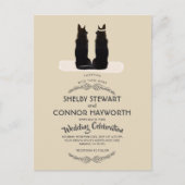 Schöne Hochzeit der deutschen Schäferhirte Postkarte (Vorderseite)