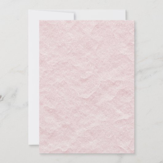 Schöne Hochzeit der hellrosa Rose Einladung (Rückseite)