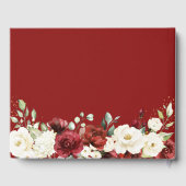 Schöne Hochzeit der Roten Rose Gästebuch (Rückseite)