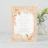 Schöne Hochzeit der Terracotta Floral (Stehend Vorderseite)