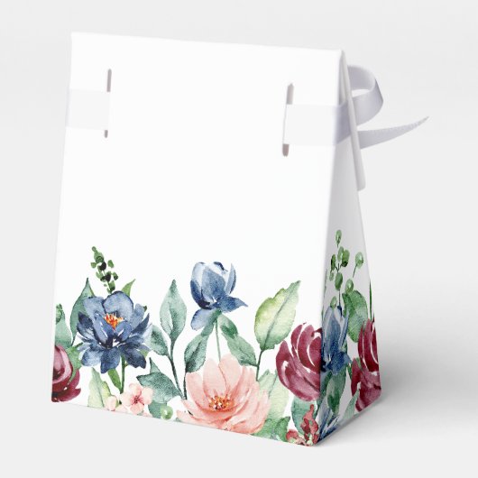 Schöne Hochzeit der Wasserfarben Personalisiert Geschenkschachtel (Rückseite)