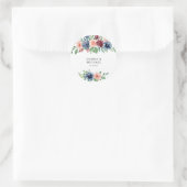 Schöne Hochzeit der Wasserfarben Runder Aufkleber (Tasche)
