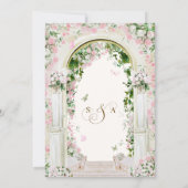 schöne Hochzeit Einladung (Rückseite)