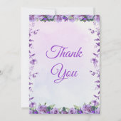 Schöne Hochzeit Einladung (Rückseite)