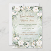 Schöne Hochzeit im Grünen Einladung (Vorderseite)