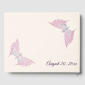 Schöne Hochzeit im Jugendstil Gästebuch (Rückseite)