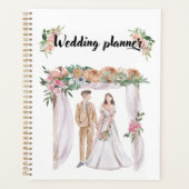 Schöne Hochzeit in Aquarellen Planer (Vorderseite)