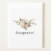 Schöne Hochzeit in Aquarellen Planer (Rückseite)