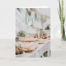 Schöne Hochzeit/Jubiläumsgrusskarte Dankeskarte