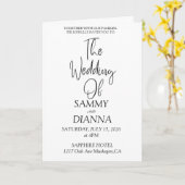 Schöne Hochzeit Karte (Gelbe Blume)