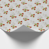 Schöne Hochzeit mit Rote Rosen Geschenkpapier (Ecke)