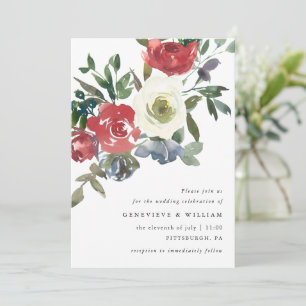 Schöne Hochzeit mit Roter Flora und Pflanzen