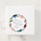 Schöne Hochzeit mit Wasserfarben Geschenkanhänger (Beispiel)