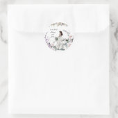 Schöne Hochzeit Runder Aufkleber (Tasche)