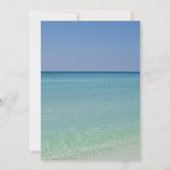 Schöne Hochzeit von Beach Horizon Einladung (Rückseite)