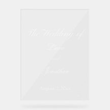 Schöne HochzeitAkryllisches Zeichen