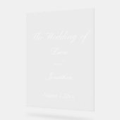 Schöne HochzeitAkryllisches Zeichen Acrylschild (Winkel)