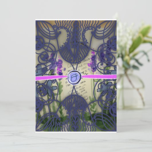 Schöne Hochzeitkarten Ankündigung (Stehend Vorderseite)