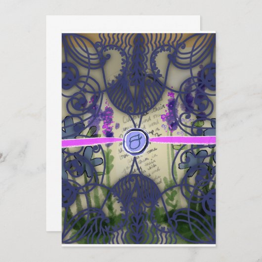 Schöne Hochzeitkarten Ankündigung (Vorne/Hinten)