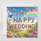 Schöne Hochzeitkarten Karte (Vorderseite)