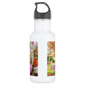Schöne Hochzeitsblumenarrangements Trinkflasche (Rückseite)
