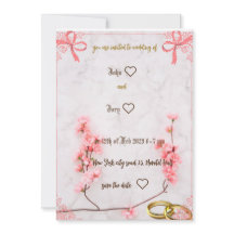 schöne Hochzeitseinladung