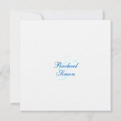 Schöne Hochzeitsfeier am Tropical Beach 2 Einladung (Rückseite)