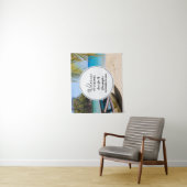 Schöne Hochzeitsfeier am Tropischen Strand Wandteppich (Beispiel)