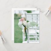 Schöne Hochzeitsflatterkarte Karte (Vorderseite/Rückseite Beispiel)