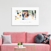 Schöne Hochzeitsfotocollage Leinwanddruck (Insitu (Wohnzimmer))