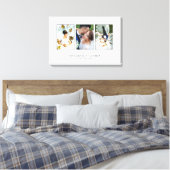Schöne Hochzeitsfotocollage Leinwanddruck (Insitu (Schlafzimmer))