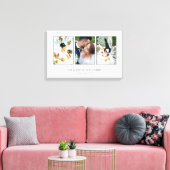 Schöne Hochzeitsfotocollage Leinwanddruck (Insitu (Wohnzimmer))
