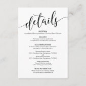 Schöne Hochzeitskarte Begleitkarte (Vorderseite)