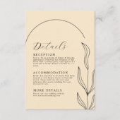 Schöne Hochzeitskarte Begleitkarte (Vorderseite)