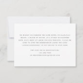 Schöne Hochzeitskarte des tropischen Strandes Einladung (Rückseite)