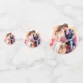 Schöne Hochzeitskuppel Wasserfarbe Konfetti (Rückseiten)