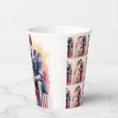 Schöne Hochzeitskuppel Wasserfarbe Pappbecher (Rechts)