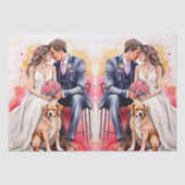 Schöne Hochzeitskuppel Wasserfarbe Seidenpapier (Vorderseite)