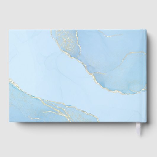 Schöne Hochzeitsreise Foil Gästebuch (Rückseite)