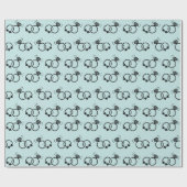 Schöne Hochzeitsrings Verlobungen Geschenk nahtlos Geschenkpapier (Flach)